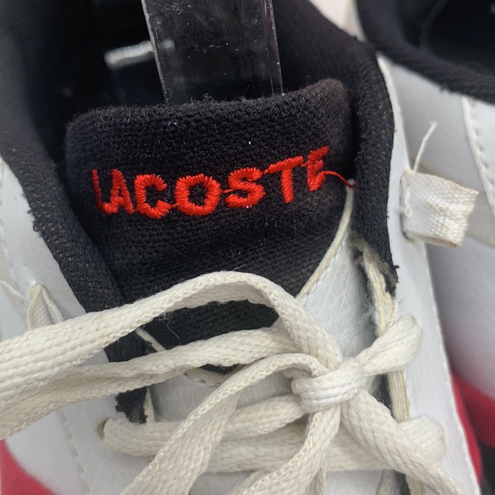 Lacoste vintage red white blue sneakers Men's size 10.5 MS4287C - Picture 3 of 13